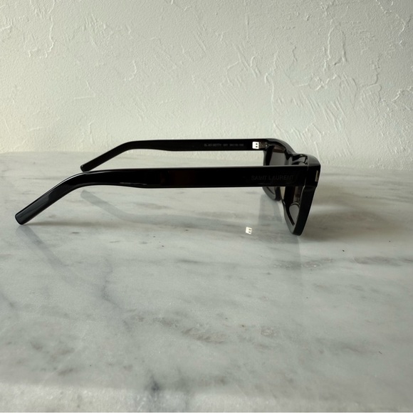 Saint Laurent SL 461 Betty Black Rectangular Sunglasses - Picture 3 of 10